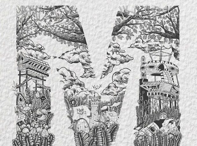 create-illustration-typography-design