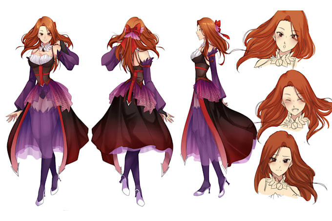 draw-anime-character-sheet-for-you draw-anime-character-sheet-for-you