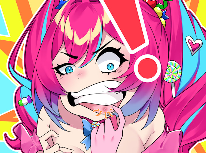 draw-high-quality-anime-live2d-model-for-vtuber-character-design