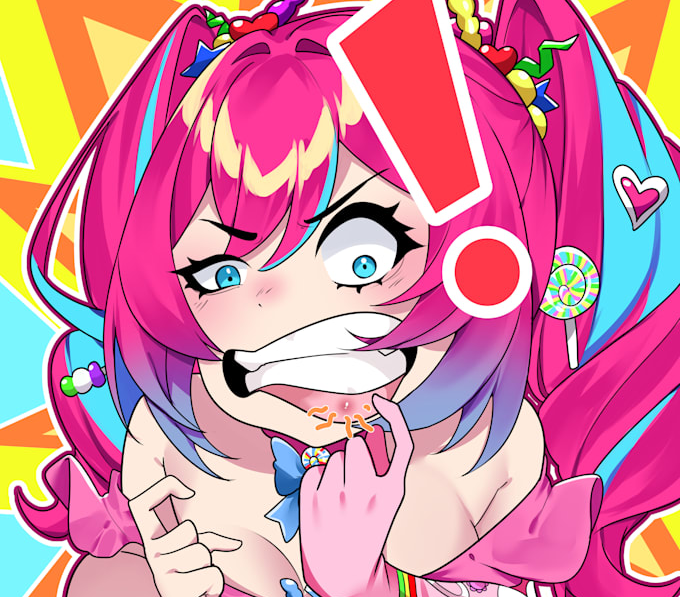 draw-high-quality-anime-live2d-model-for-vtuber-character-design