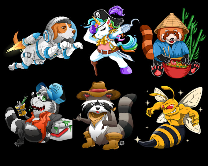 draw-you-cartoon-animal-graphic-design