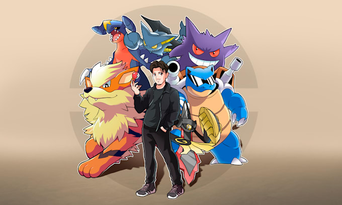 draw-you-with-your-pokemon-team