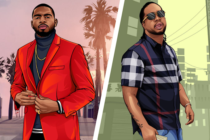 draw-your-gta-style-cartoon-portrait-from-your-photo