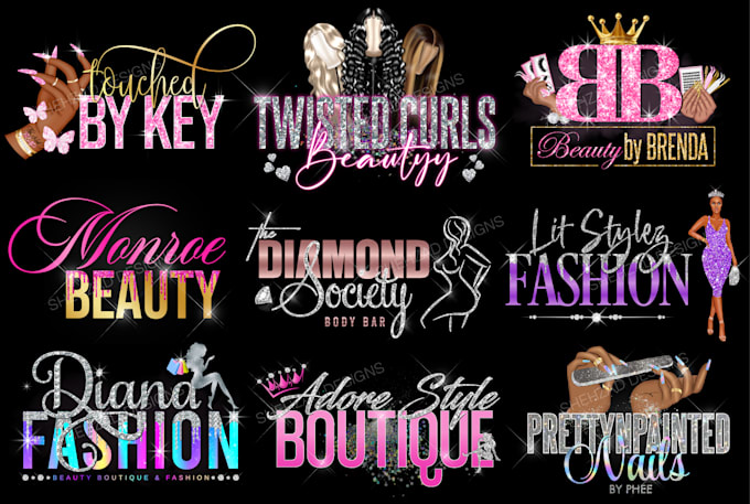 feminine-lip-gloss-hair-nails-eyelashes-fashion-boutique-beauty-logo-design feminine-lip-gloss-hair-nails-eyelashes-fashion-boutique-beauty-logo-design