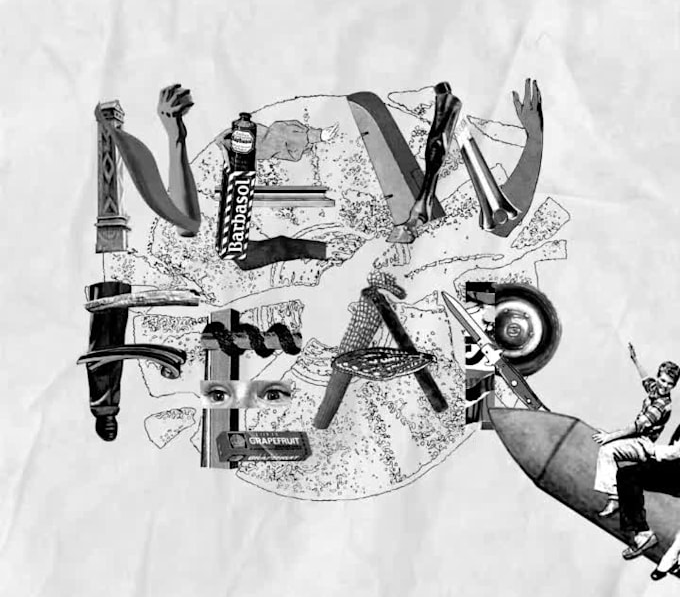 make-a-custom-font-with-collage-illustration-for-you