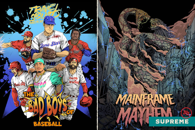 make-tshirt-design-in-retro-and-pop-art-style make-tshirt-design-in-retro-and-pop-art-style