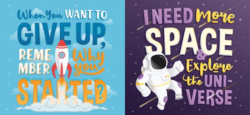 make-typography-quotes-with-vector-illustration make-typography-quotes-with-vector-illustration